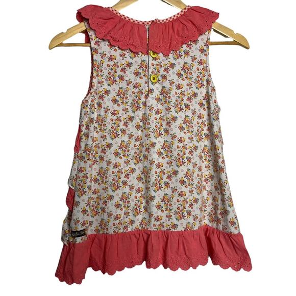 Matilda Jane Ruffle Cottage Core Tiered Eyelet Lace Sleeveless - Picture 6 of 9